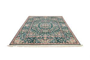 9'0 x 12'0 Hand-Knotted Royal Floral Oriental Wool Rug