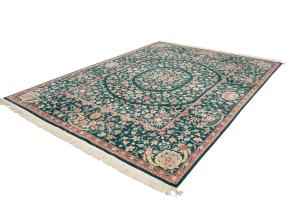 9'0 x 12'0 Hand-Knotted Royal Floral Oriental Wool Rug
