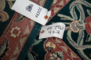 9'0 x 12'0 Hand-Knotted Royal Floral Oriental Wool Rug