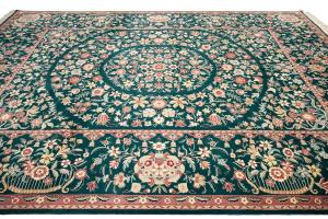 9'0 x 12'0 Hand-Knotted Royal Floral Oriental Wool Rug