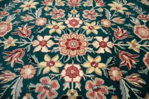 9'0 x 12'0 Hand-Knotted Royal Floral Oriental Wool Rug