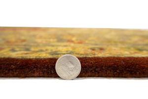 9'4 x 12'7 Hand Knotted Floral Agra Oriental Wool Rug