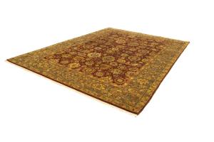 9'4 x 12'7 Hand Knotted Floral Agra Oriental Wool Rug