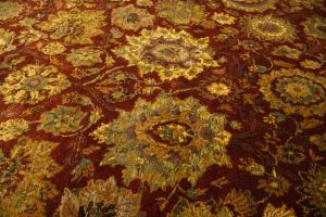 9'4 x 12'7 Hand Knotted Floral Agra Oriental Wool Rug
