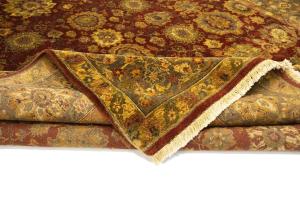 9'4 x 12'7 Hand Knotted Floral Agra Oriental Wool Rug