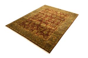 9'4 x 12'7 Hand Knotted Floral Agra Oriental Wool Rug