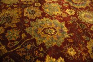 9'4 x 12'7 Hand Knotted Floral Agra Oriental Wool Rug