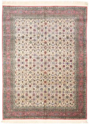 9'0 x 12'4 Handmade Royal Floral Allover Oriental Wool Rug