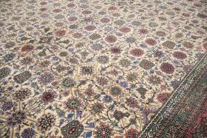 9'0 x 12'4 Handmade Royal Floral Allover Oriental Wool Rug