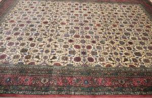 9'0 x 12'4 Handmade Royal Floral Allover Oriental Wool Rug