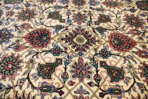 9'0 x 12'4 Handmade Royal Floral Allover Oriental Wool Rug