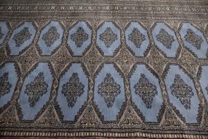 4'3 x 13'0 Hand Knotted Bokhora Oriental Wool Runner Rug