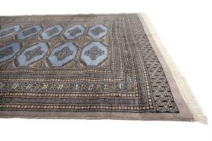 4'3 x 13'0 Hand Knotted Bokhora Oriental Wool Runner Rug