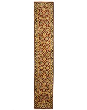 2'6 x 14'0 Handmade Agra Jaipur Floral Oriental Wool Runner Rug
