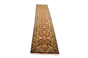 2'6 x 14'0 Handmade Agra Jaipur Floral Oriental Wool Runner Rug