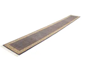 2'7 x 18'10 Handmade Indo Botemir Oriental Wool Runner Rug