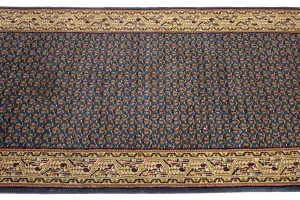 2'7 x 18'10 Handmade Indo Botemir Oriental Wool Runner Rug