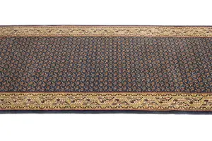 2'7 x 18'10 Handmade Indo Botemir Oriental Wool Runner Rug