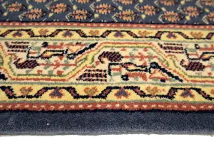2'7 x 18'10 Handmade Indo Botemir Oriental Wool Runner Rug