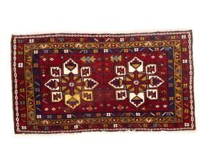 2'0 x 3'10 Hand Knotted Heriz Tribal Persian Wool Rug