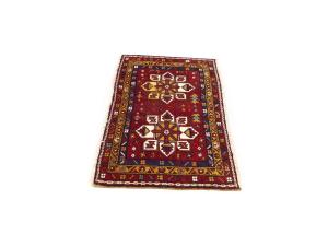 2'0 x 3'10 Hand Knotted Heriz Tribal Persian Wool Rug