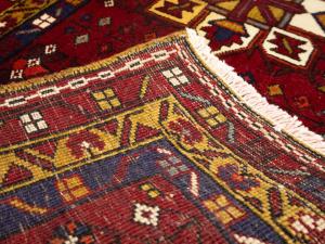 2'0 x 3'10 Hand Knotted Heriz Tribal Persian Wool Rug