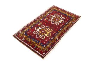 2'0 x 3'10 Hand Knotted Heriz Tribal Persian Wool Rug