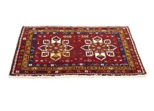 2'0 x 3'10 Hand Knotted Heriz Tribal Persian Wool Rug