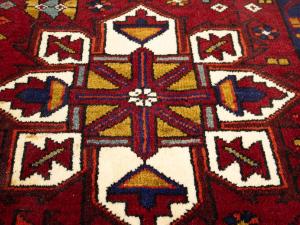 2'0 x 3'10 Hand Knotted Heriz Tribal Persian Wool Rug