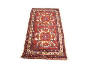 2'1 x 4'4 Hand Knotted Heriz Tribal Persian Wool Rug