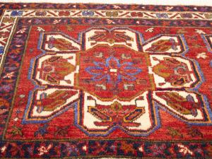 2'1 x 4'4 Hand Knotted Heriz Tribal Persian Wool Rug