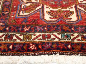 2'1 x 4'4 Hand Knotted Heriz Tribal Persian Wool Rug