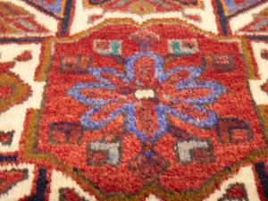 2'1 x 4'4 Hand Knotted Heriz Tribal Persian Wool Rug