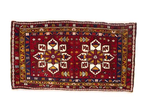 2'2 x 3'9 Hand Knotted Heriz Tribal Persian Wool Rug