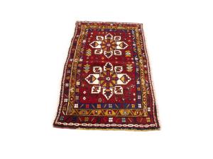 2'2 x 3'9 Hand Knotted Heriz Tribal Persian Wool Rug