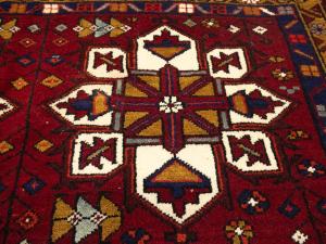 2'2 x 3'9 Hand Knotted Heriz Tribal Persian Wool Rug