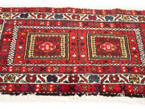 1'9 X 3'6 Hand Knotted Heriz Tribal Persian Wool Rug