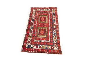 1'9 X 3'6 Hand Knotted Heriz Tribal Persian Wool Rug