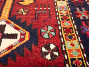 2'2 X 3'4 Hand Knotted Heriz Tribal Persian Wool Rug