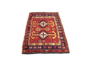 2'2 X 3'4 Hand Knotted Heriz Tribal Persian Wool Rug
