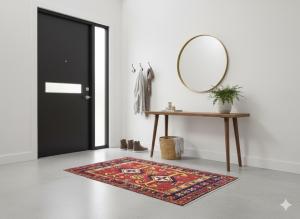 2'2 X 3'4 Hand Knotted Heriz Tribal Persian Wool Rug