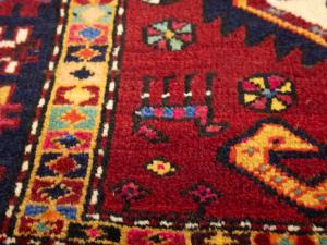 2'2 X 3'4 Hand Knotted Heriz Tribal Persian Wool Rug