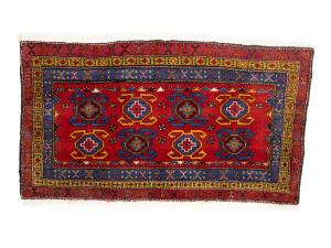 2'2 x 3'8 Hand Knotted Heriz Tribal Persian Wool Rug