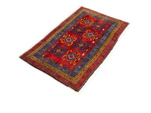 2'2 x 3'8 Hand Knotted Heriz Tribal Persian Wool Rug