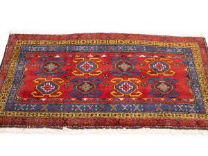 2'2 x 3'8 Hand Knotted Heriz Tribal Persian Wool Rug