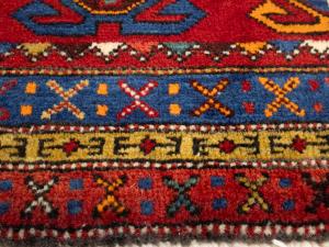 2'2 x 3'8 Hand Knotted Heriz Tribal Persian Wool Rug