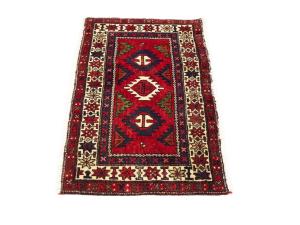 2'0 X 3'4 Hand Knotted Heriz Tribal Persian Wool Rug