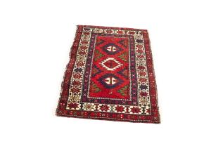 2'0 X 3'4 Hand Knotted Heriz Tribal Persian Wool Rug