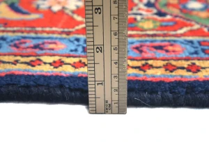 Vintage Purple-navy Floral Traditional 7x10 Mahal Persian Rug