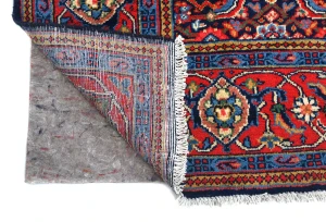 Vintage Purple-navy Floral Traditional 7x10 Mahal Persian Rug